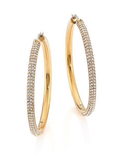 michael kors gold hoop earrings